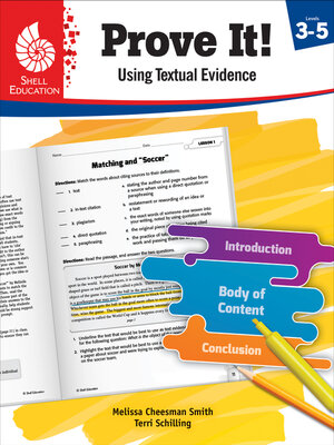 cover image of Prove It! Using Textual Evidence, Levels 3-5